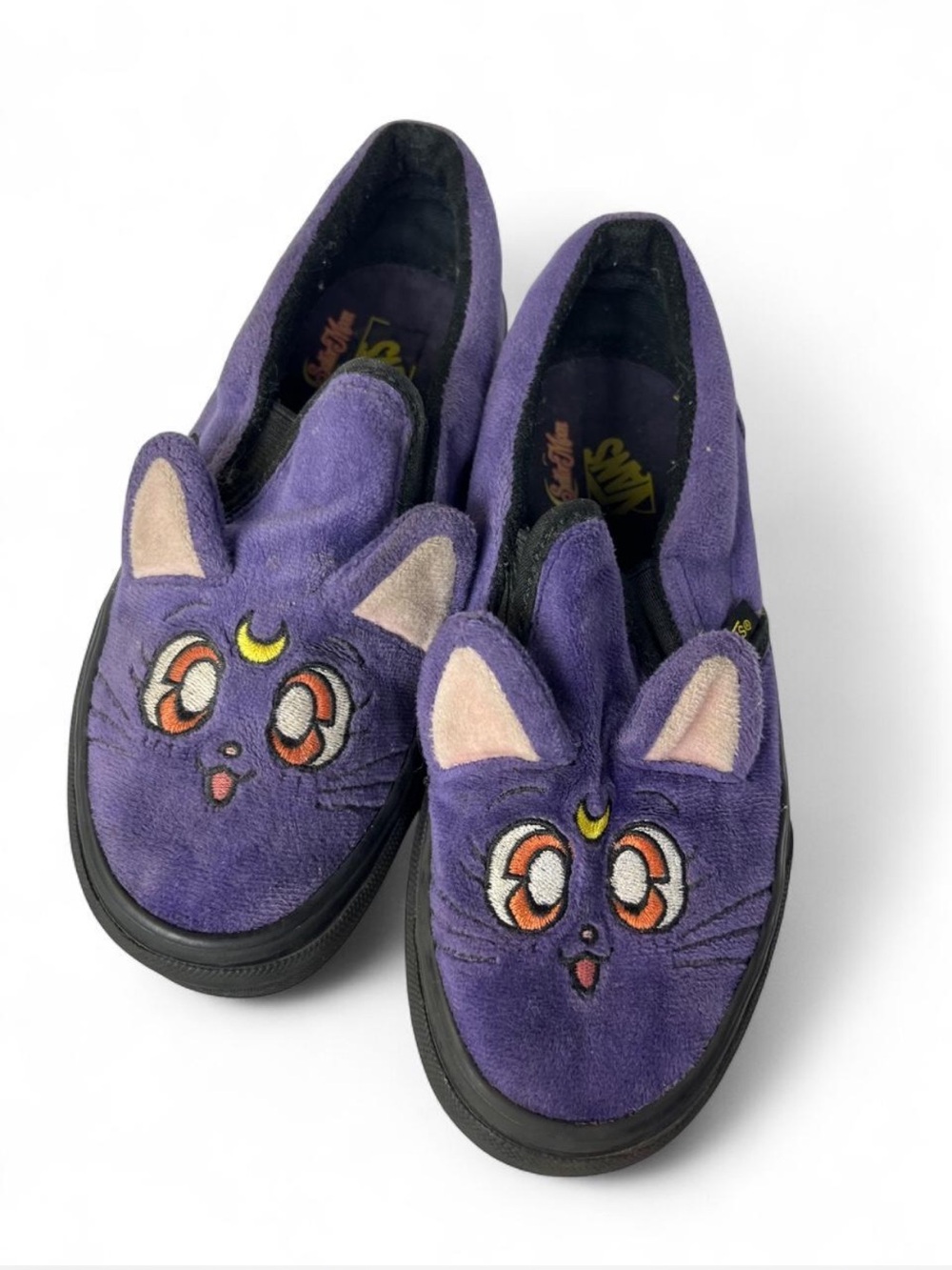 Vans X Sailor Moon Slip-On V Luna Kids Shoe Sneakers Kids Size 2